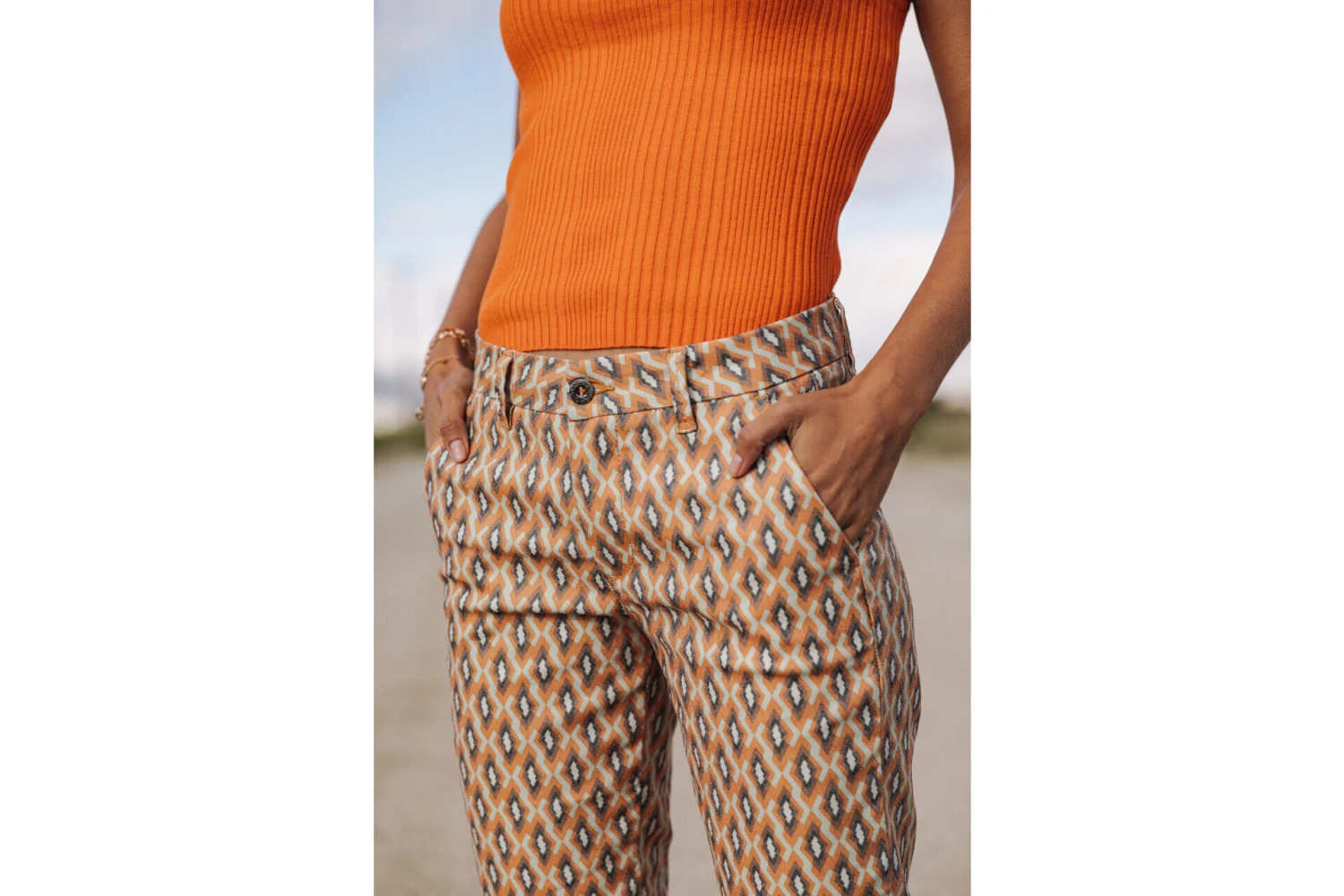 Freeman T. Porter Claudia Seventies Pantalon Cropped Femme, Original – Image 7