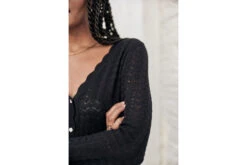 Freeman T. Porter Cleonie Gilet Manches Longues Femme, Black