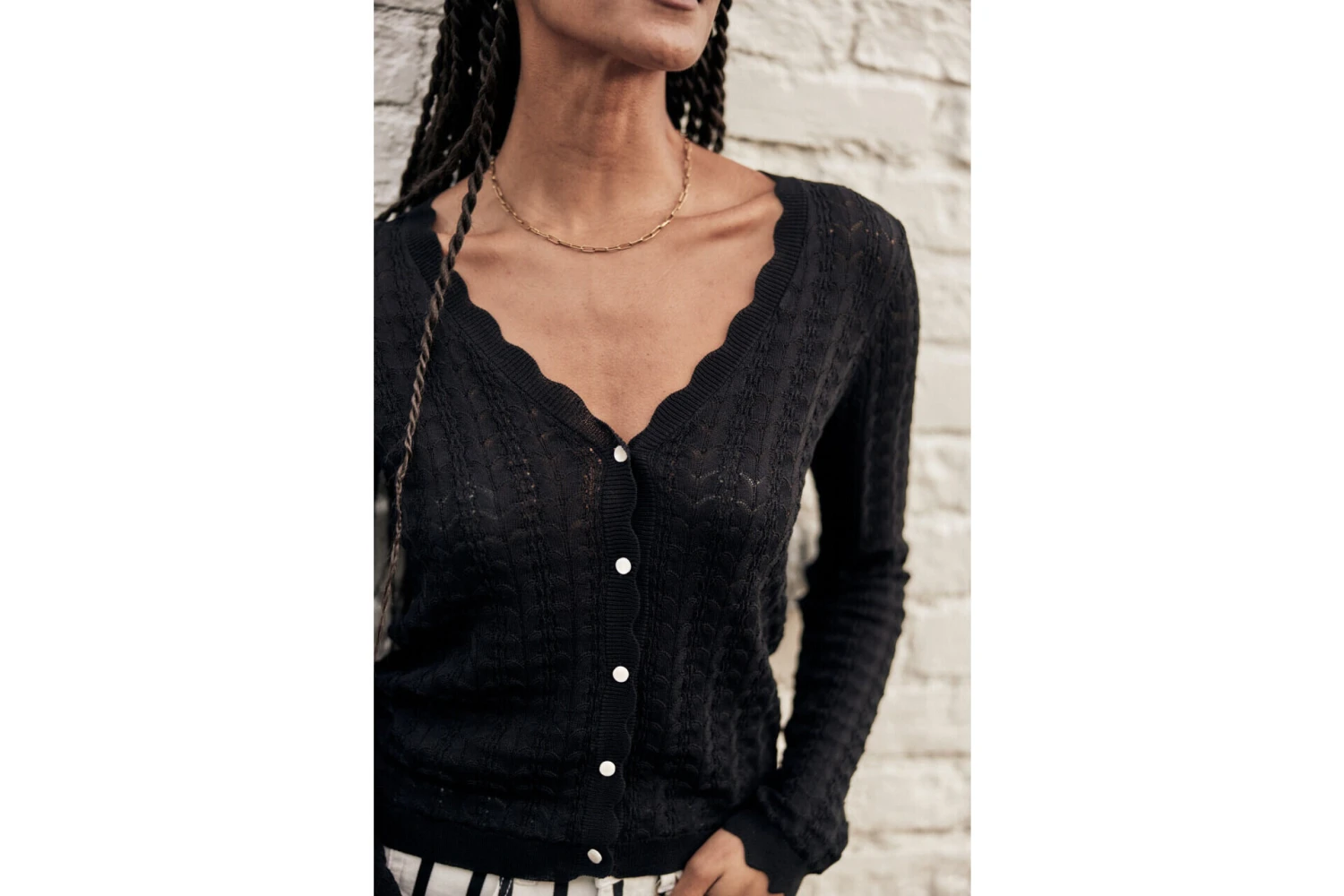 Freeman T. Porter Cleonie Gilet Manches Longues Femme, Black – Image 7