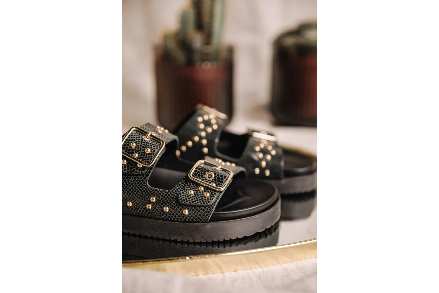 Freeman T. Porter Conny Sandales En Cuir Femme, Anthra