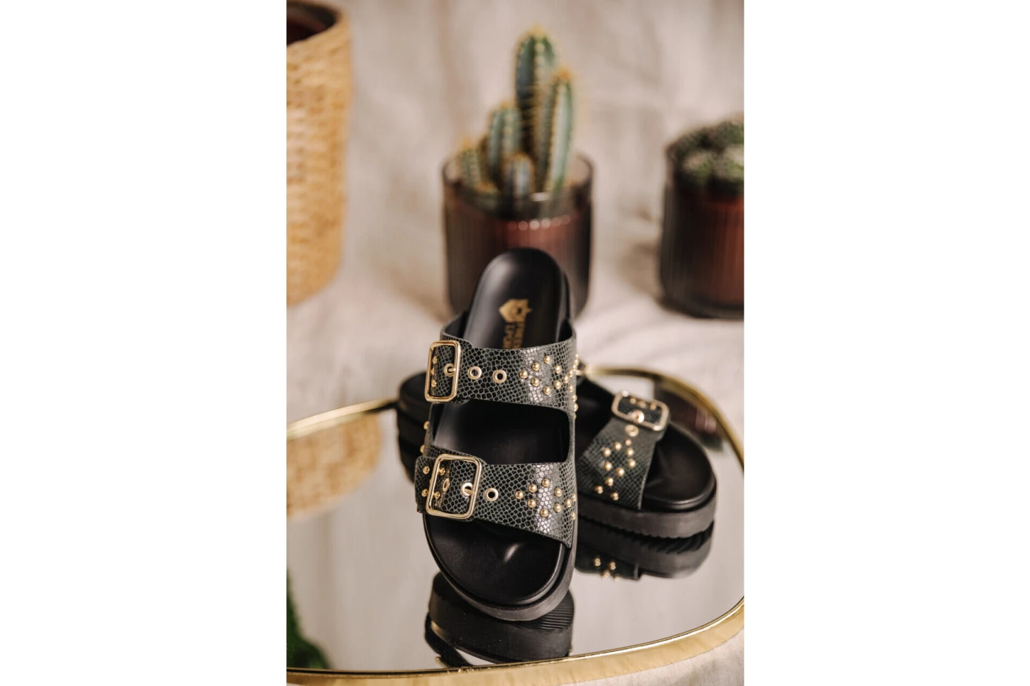 Freeman T. Porter Conny Sandales En Cuir Femme, Anthra – Image 4