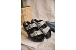 Freeman T. Porter Conny Snake Sandales En Cuir Femme, Black