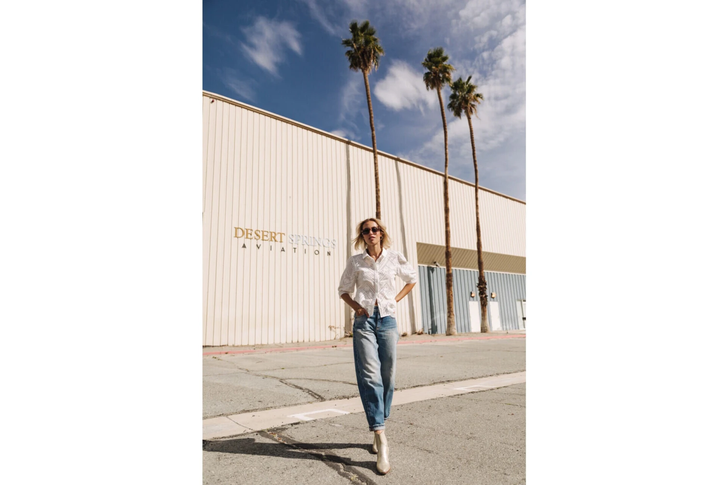 Freeman T. Porter Cresia Lace Chemise Broderie Anglaise Femme, White – Image 2