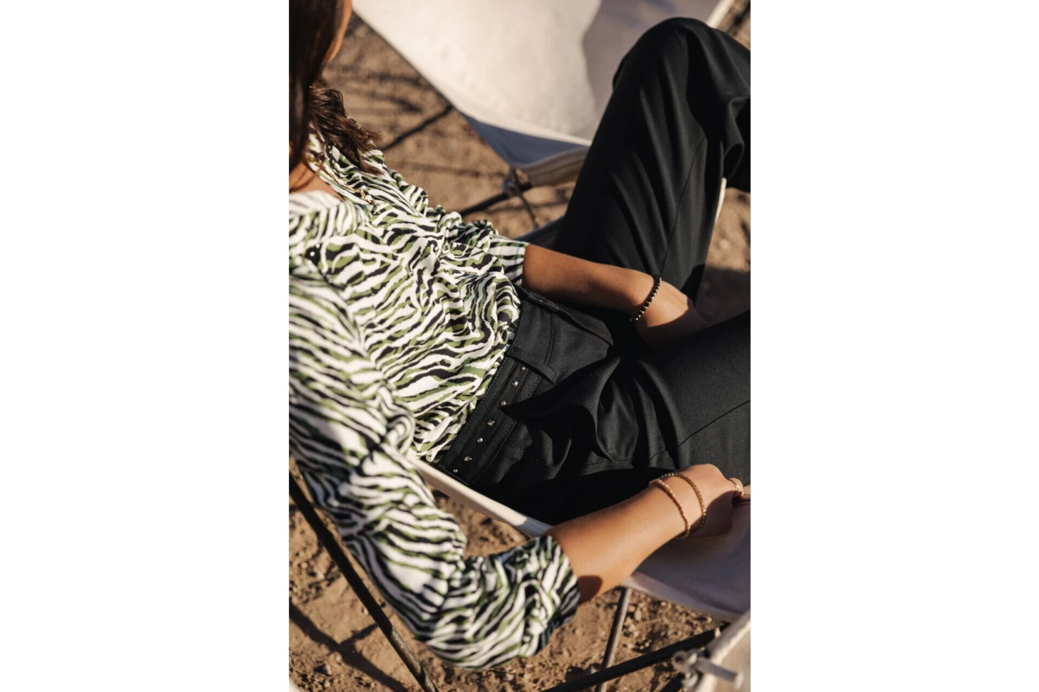 Freeman T. Porter Crizia Tigerly Chemise Imprimée Femme, Calla Green – Image 6