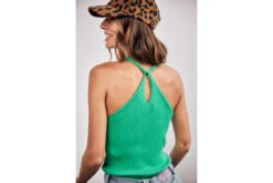 Freeman T. Porter Dolli Rib Débardeur Moulant Femme, Emerald