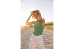 Freeman T. Porter Doriane Rib Débardeur Nageur Femme, Jolly Green