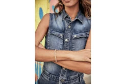 Freeman T. Porter Eleonore Combi Denim Sans Manches Femme, Brazil