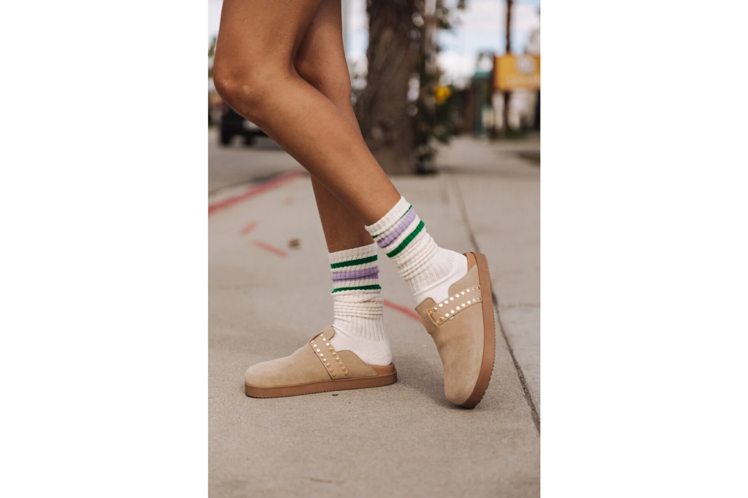 Freeman T. Porter Eyana Sabots En Cuir Femme, Cappuccino – Image 2