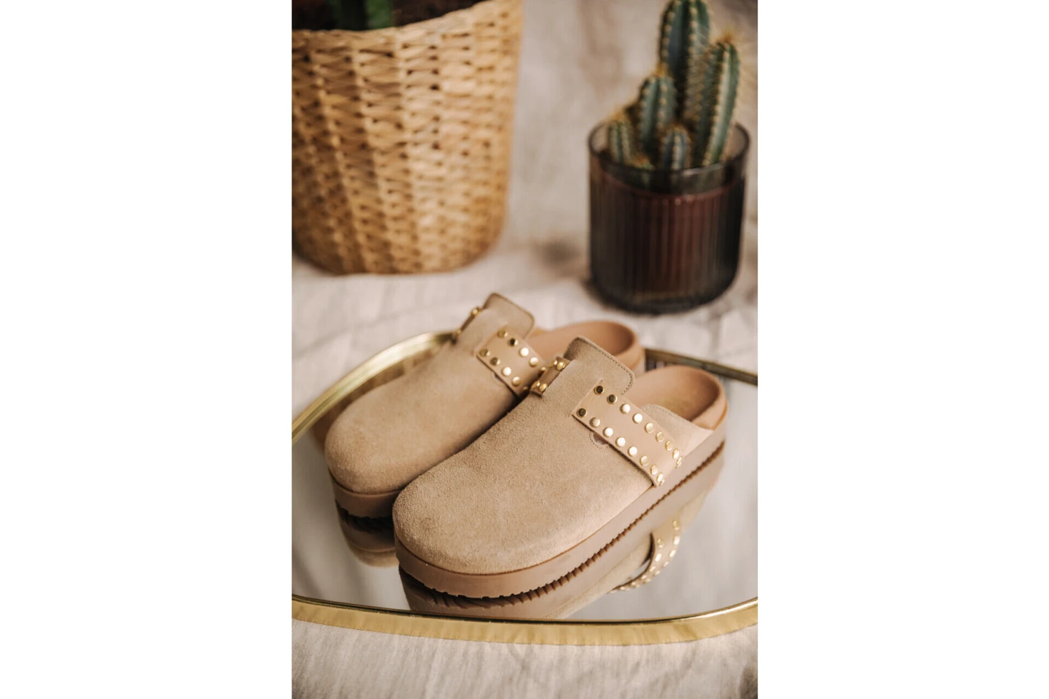 Freeman T. Porter Eyana Sabots En Cuir Femme, Cappuccino – Image 6