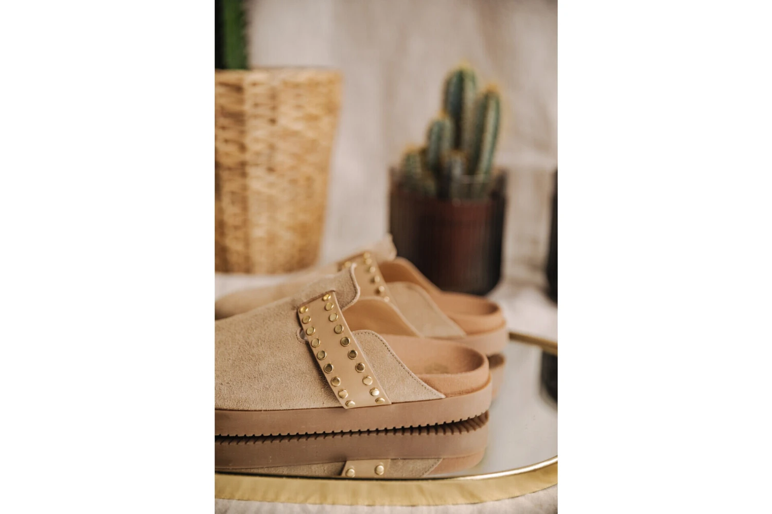 Freeman T. Porter Eyana Sabots En Cuir Femme, Cappuccino – Image 7