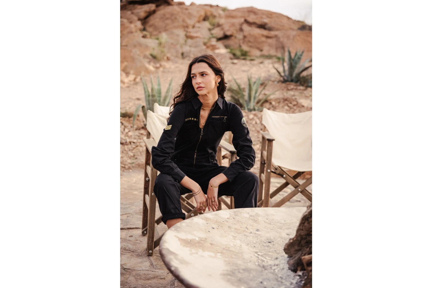 Freeman T. Porter Garance Bootcamp Combinaison Manches Longues Femme, Black – Image 2