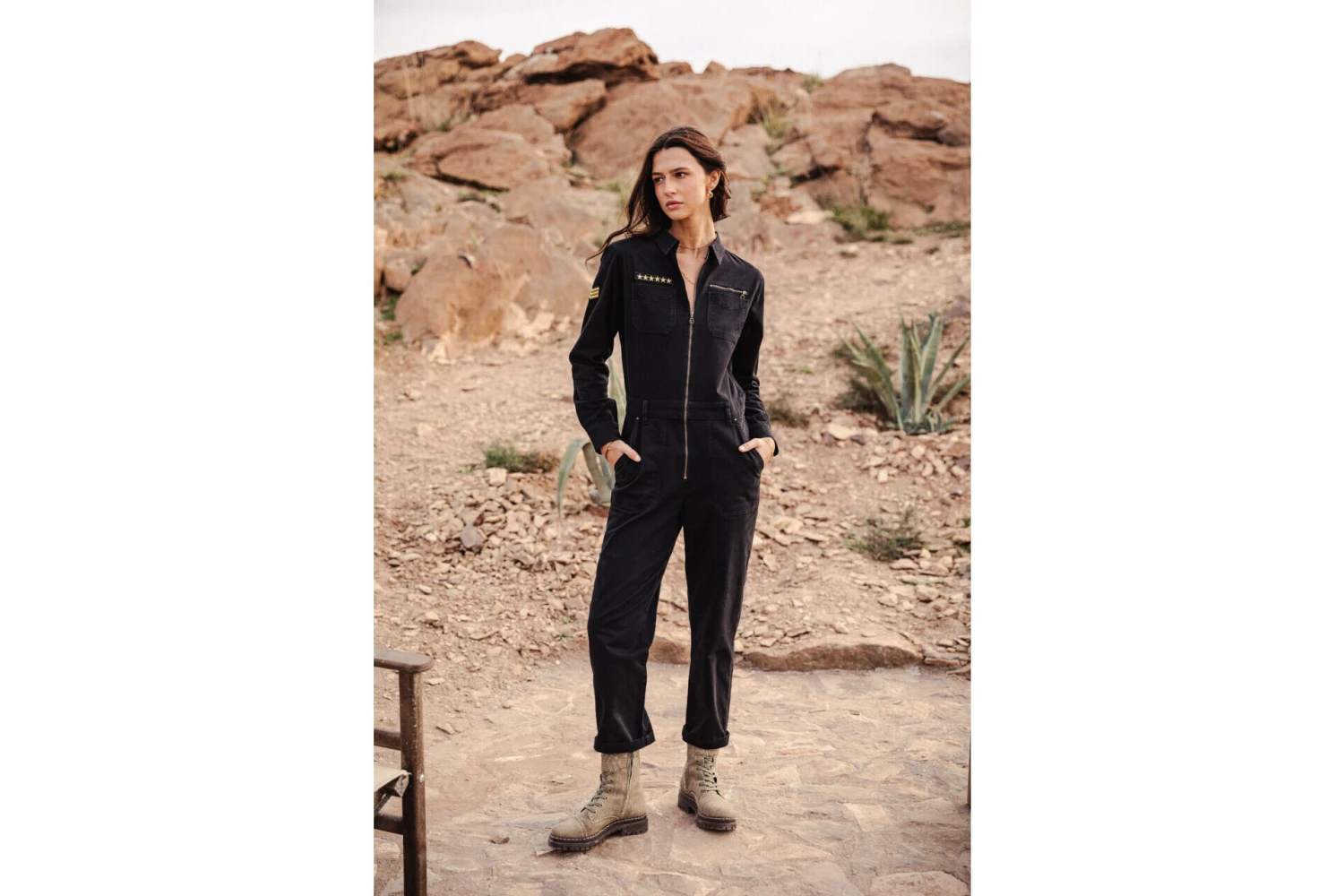 Freeman T. Porter Garance Bootcamp Combinaison Manches Longues Femme, Black – Image 13