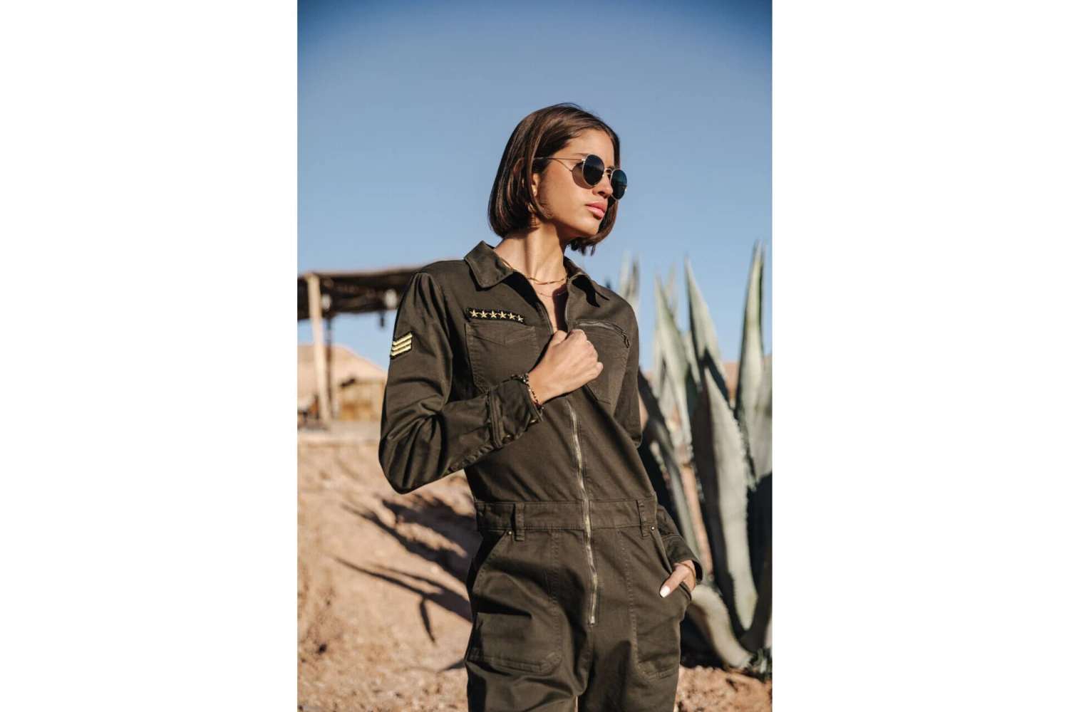 Freeman T. Porter Garance Bootcamp Combinaison Manches Longues Femme, Rosin – Image 3