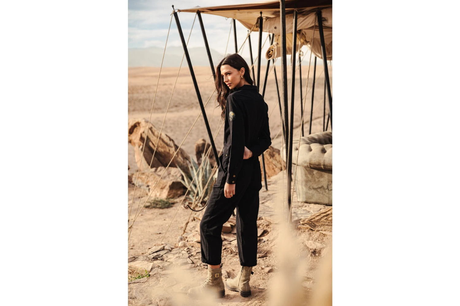 Freeman T. Porter Garance Bootcamp Combinaison Manches Longues Femme, Black – Image 4