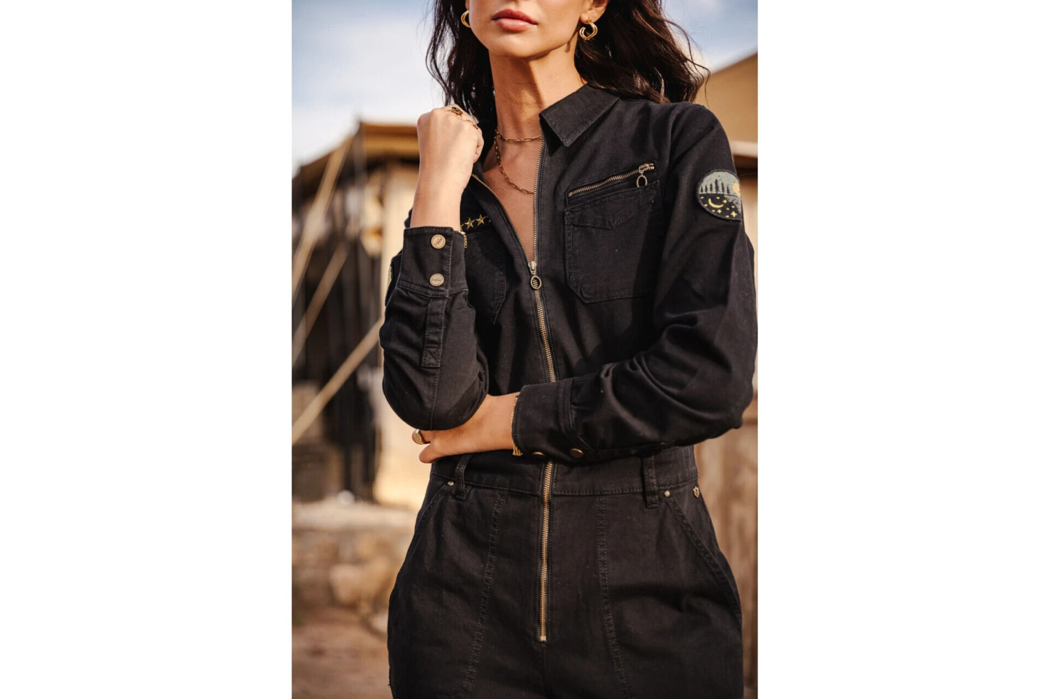 Freeman T. Porter Garance Bootcamp Combinaison Manches Longues Femme, Black – Image 9