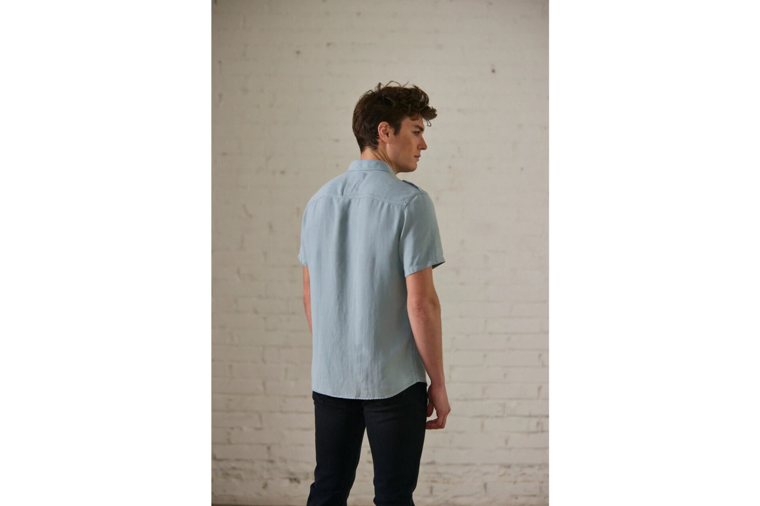 Freeman T. Porter Glenn Cosy Chemise Manches Courtes Homme, Abyss