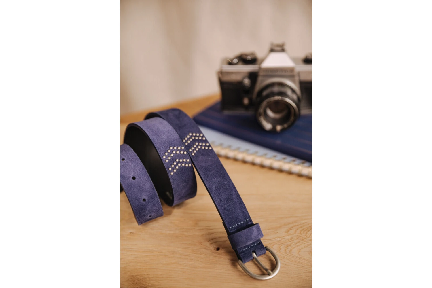 Freeman T. Porter Herringbona Ceinture En Cuir Femme, Cobalt – Image 2