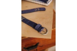 Freeman T. Porter Herringbona Ceinture En Cuir Femme, Cobalt