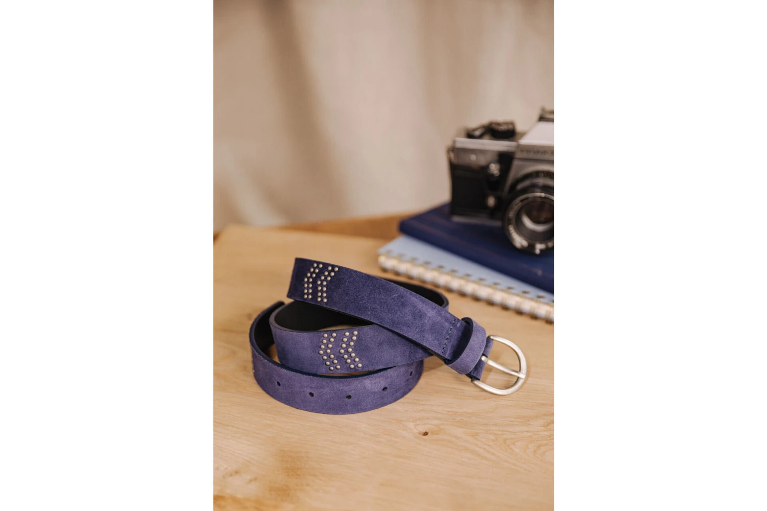 Freeman T. Porter Herringbona Ceinture En Cuir Femme, Cobalt – Image 4
