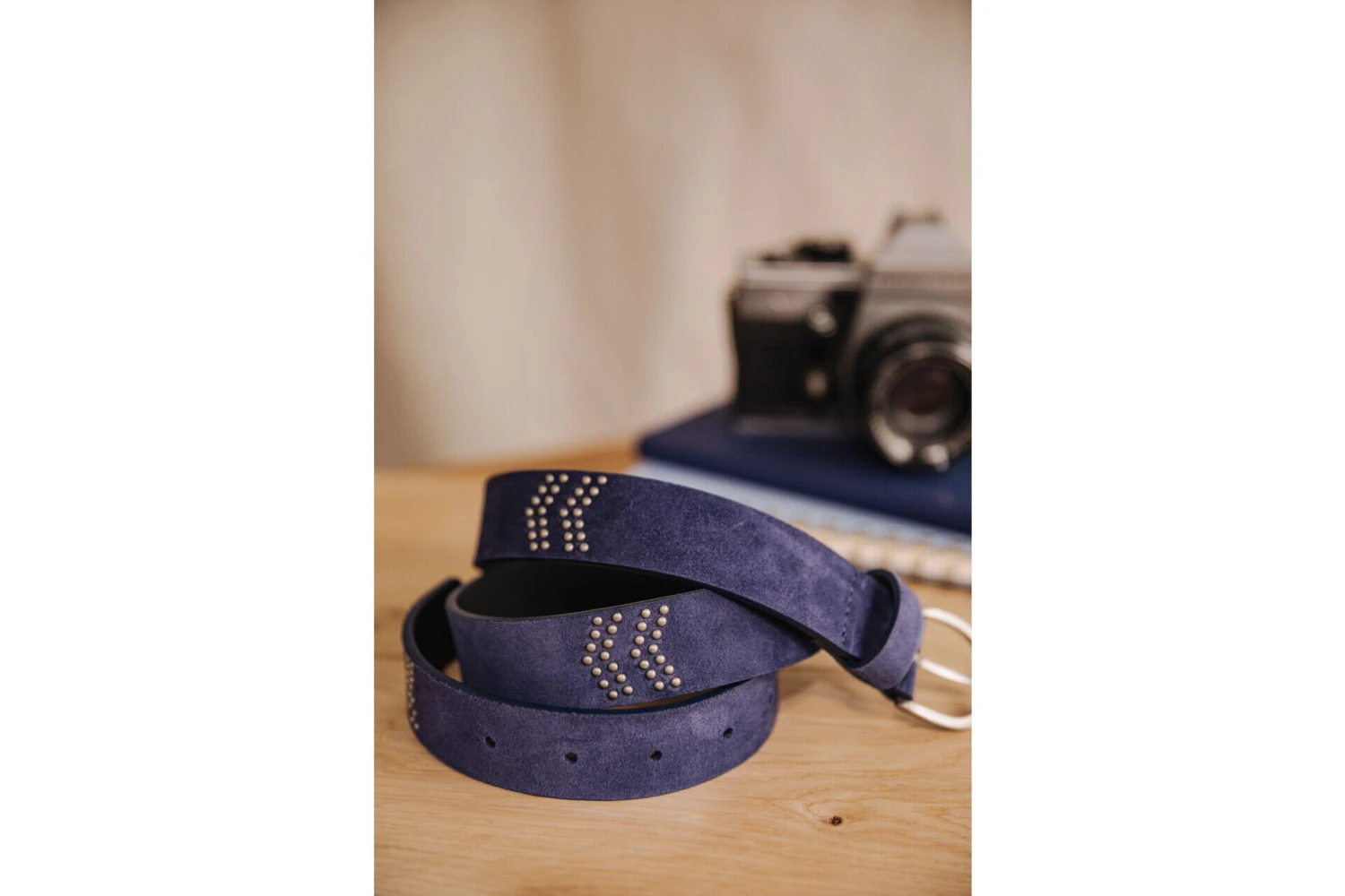 Freeman T. Porter Herringbona Ceinture En Cuir Femme, Cobalt – Image 5