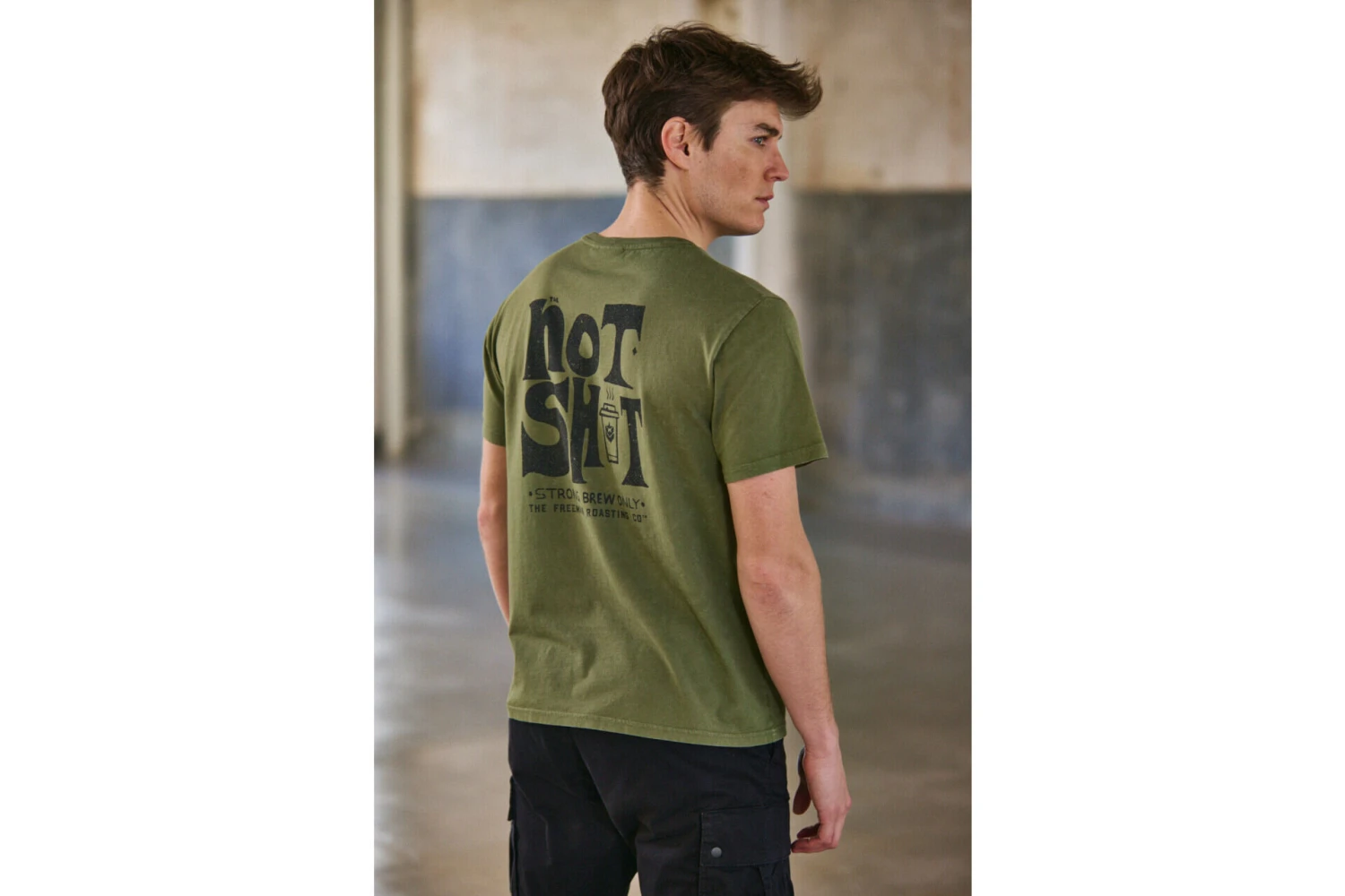 Freeman T. Porter Ivander Hot Shot T-shirt Imprimé Homme, Winter Moss – Image 2