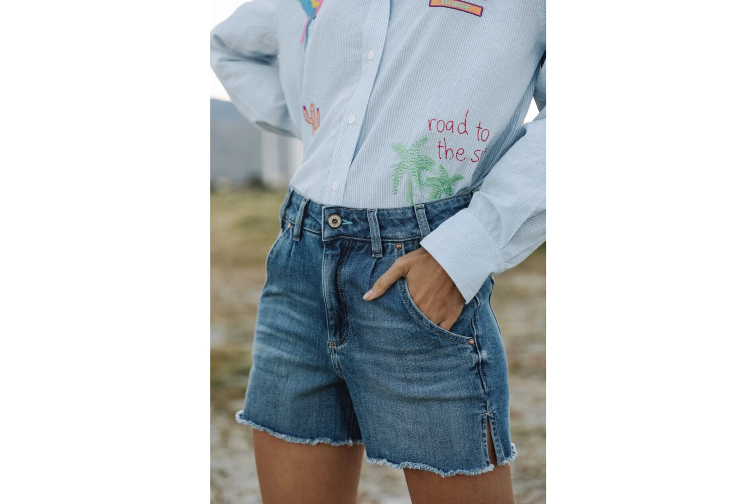 Freeman T. Porter Jade Short Taille Haute Femme, Portofino – Image 2