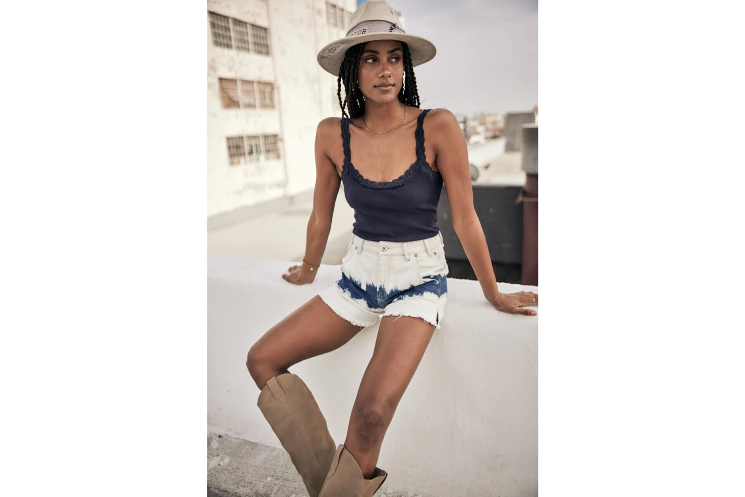 Freeman T. Porter Jade Short Taille Haute Femme, Playa – Image 9