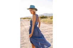 Freeman T. Porter Jamily Plain Jupe Longue Asymétrique Femme, Vintage Blue