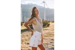 Freeman T. Porter Judy Andalousia Short Coupe Large Femme, Off White