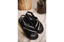 Freeman T. Porter Jule Sandales En Cuir Femme, Black