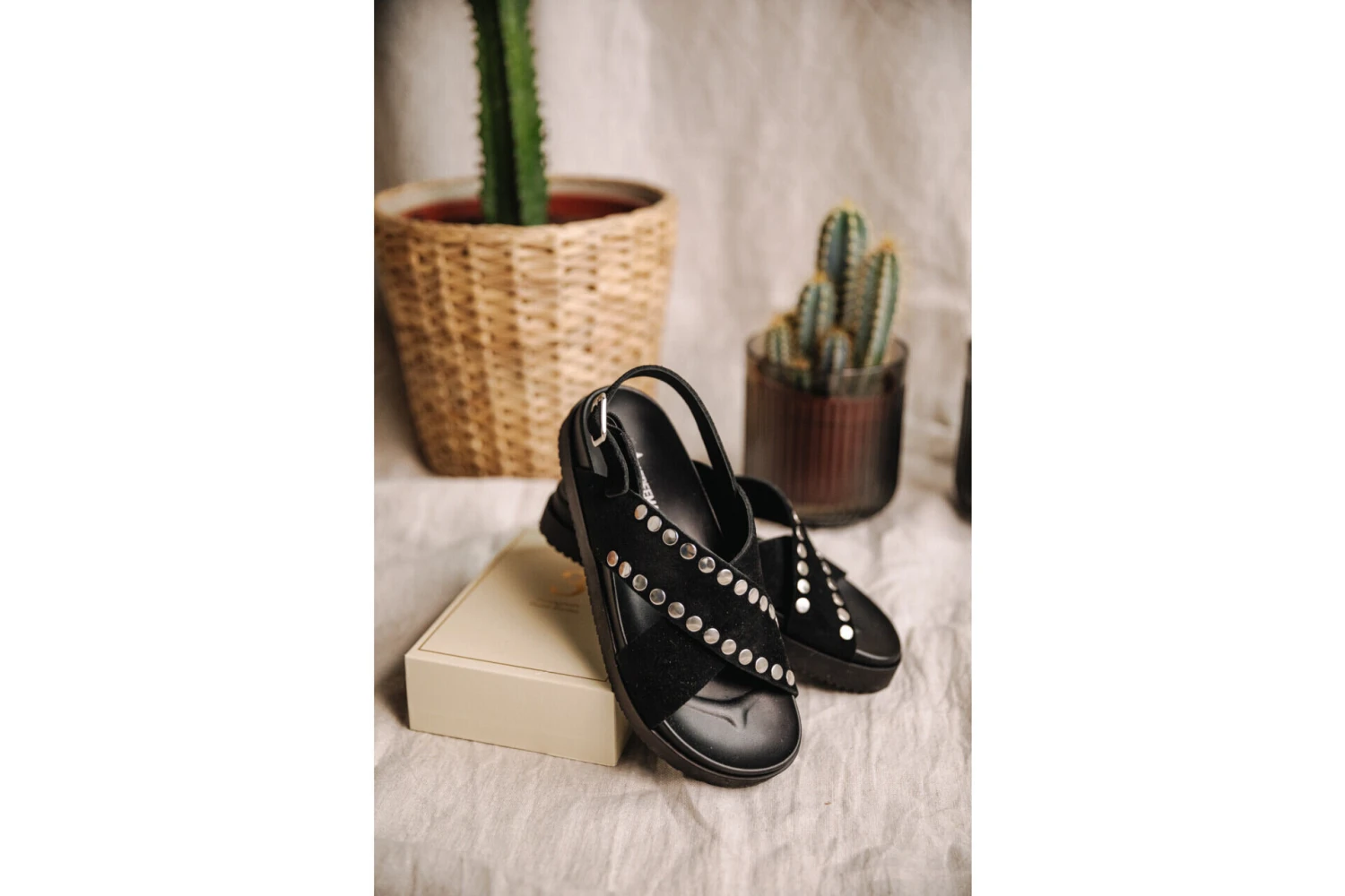 Freeman T. Porter Jule Sandales En Cuir Femme, Black – Image 3