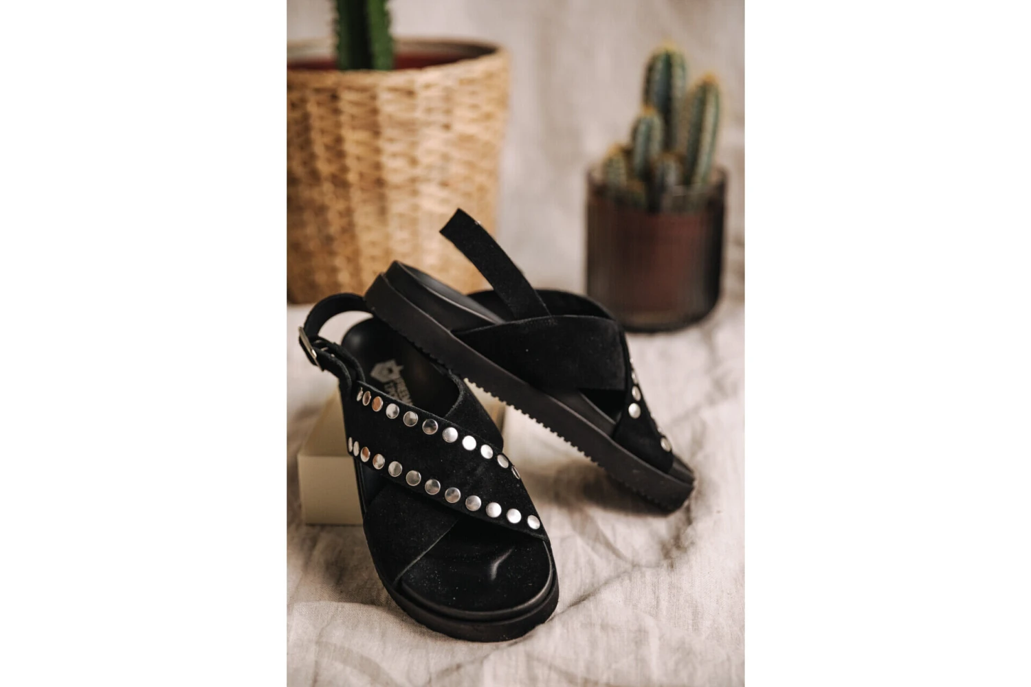 Freeman T. Porter Jule Sandales En Cuir Femme, Black – Image 4