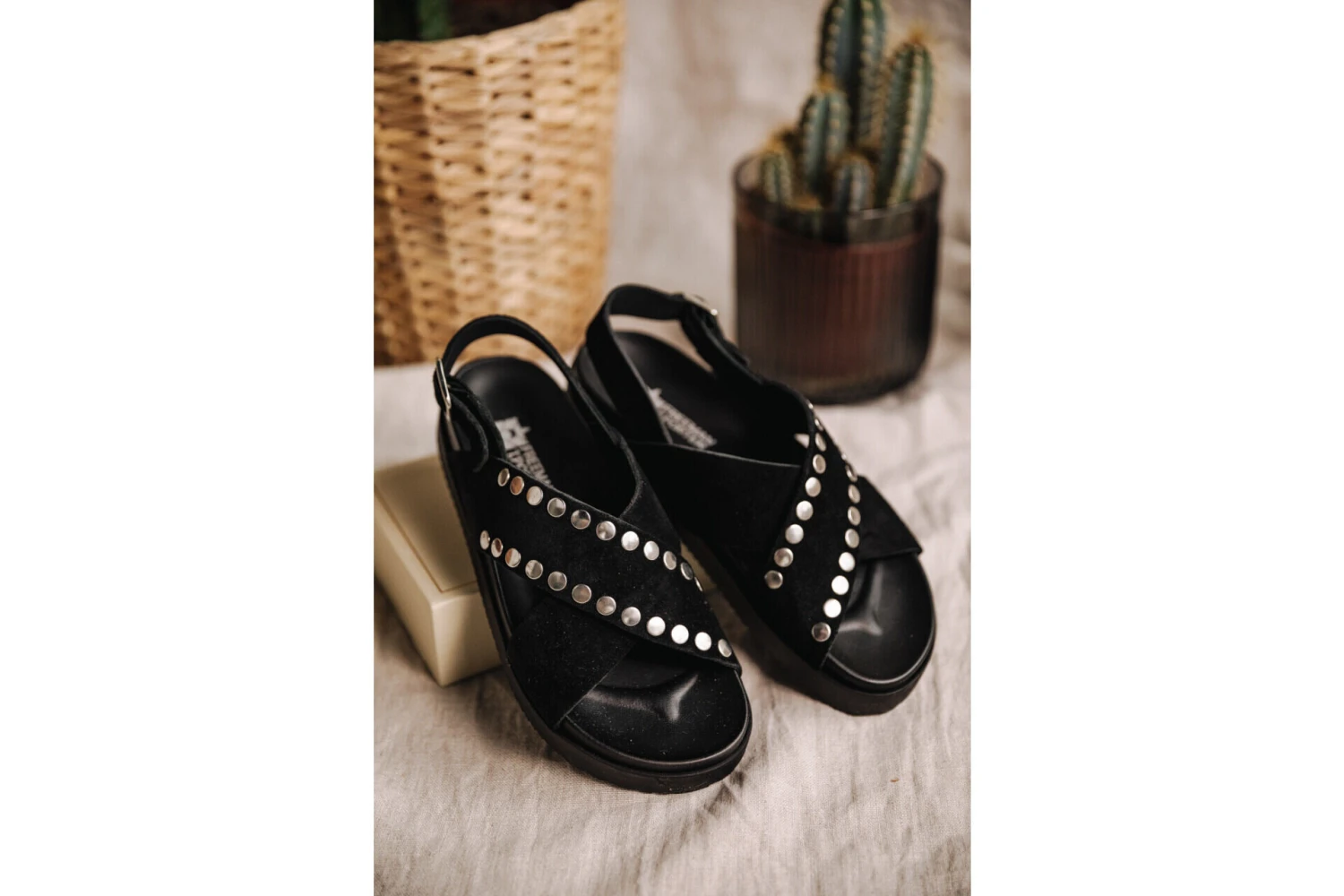 Freeman T. Porter Jule Sandales En Cuir Femme, Black – Image 5