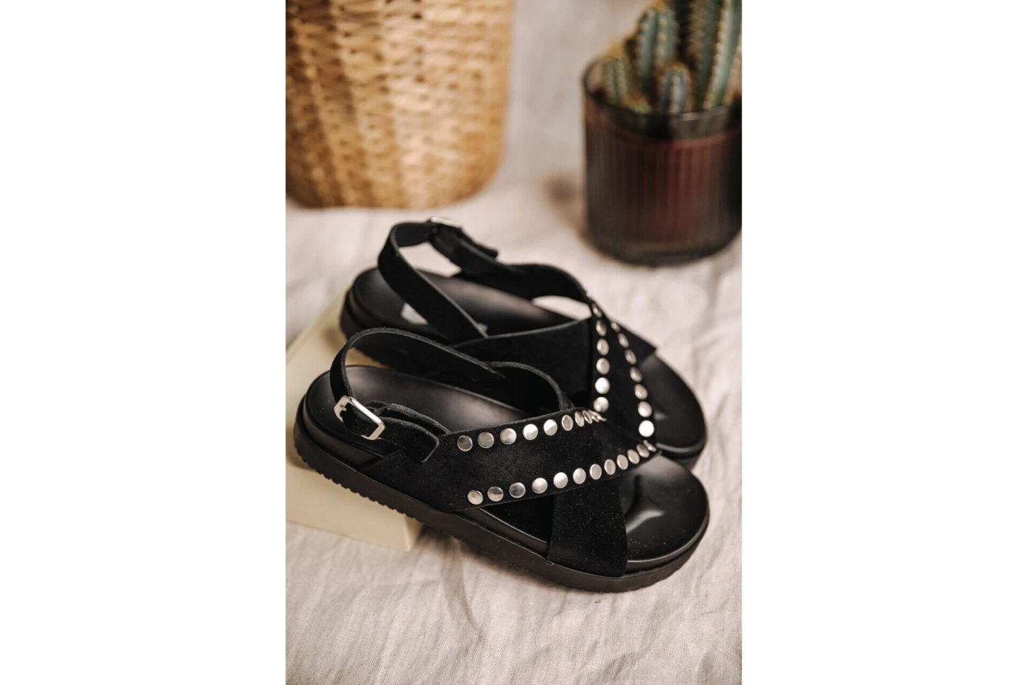 Freeman T. Porter Jule Sandales En Cuir Femme, Black – Image 7