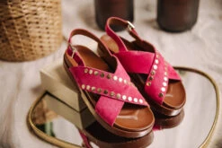 Freeman T. Porter Jule Sandales En Cuir Femme, Orquidea