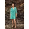 Freeman T. Porter Juna Tigrea Robe Courte Imprimée Femme, Tropical Green