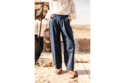 Freeman T. Porter Kalya Jeans évasé Taille Haute Femme, Manzana Dark