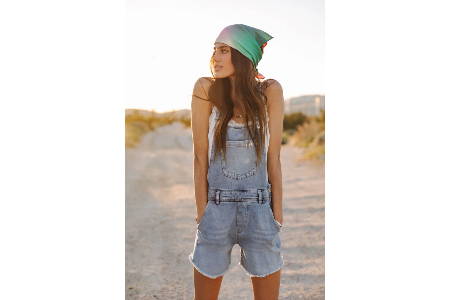 Freeman T. Porter Katalina Salopette Denim Short Femme, Palermo Med – Image 5