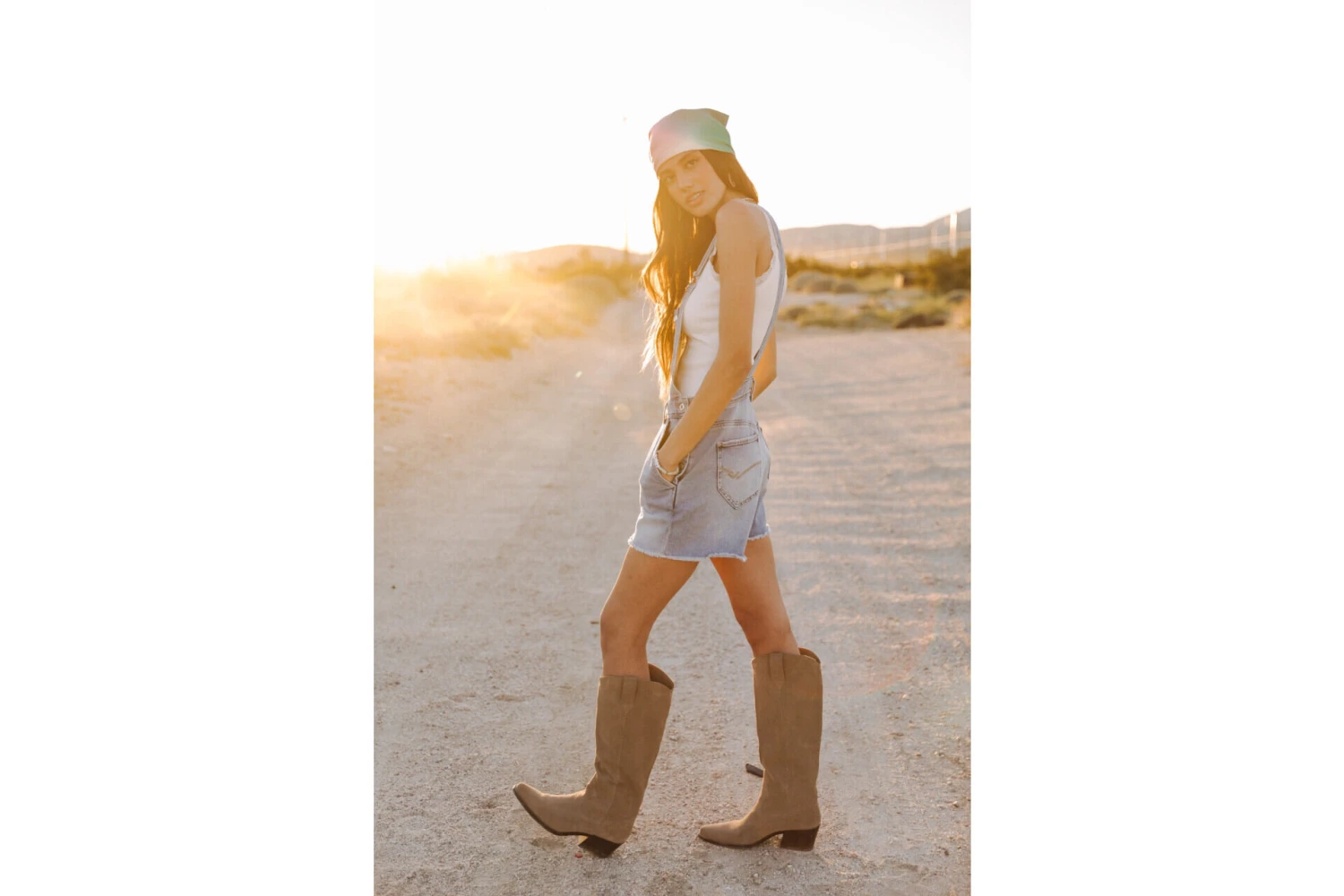 Freeman T. Porter Katalina Salopette Denim Short Femme, Palermo Med – Image 9