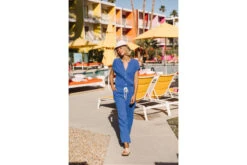 Freeman T. Porter Krisiana Combi Longue Gaze Coton Femme, Dazzling Blue