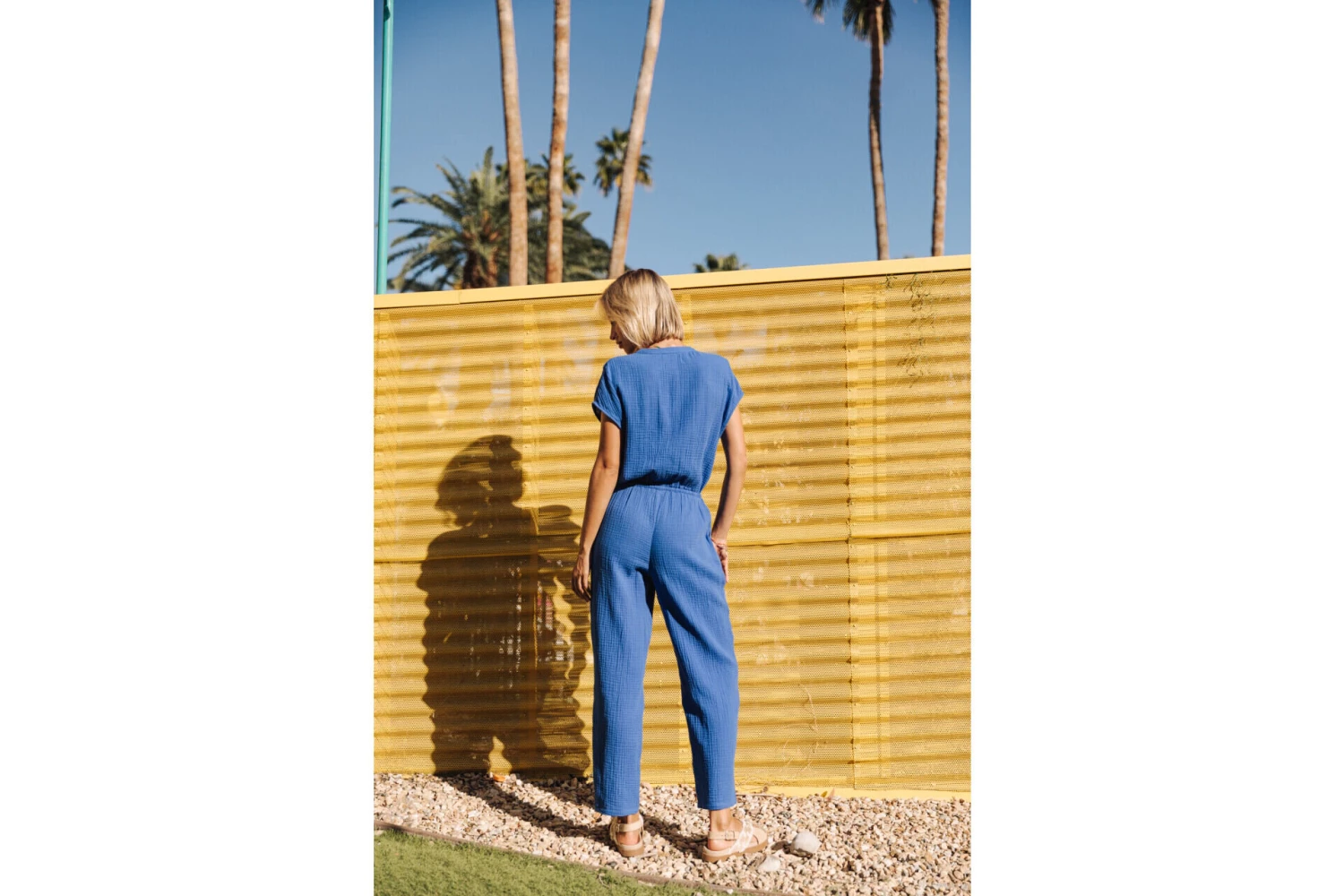 Freeman T. Porter Krisiana Combi Longue Gaze Coton Femme, Dazzling Blue – Image 2