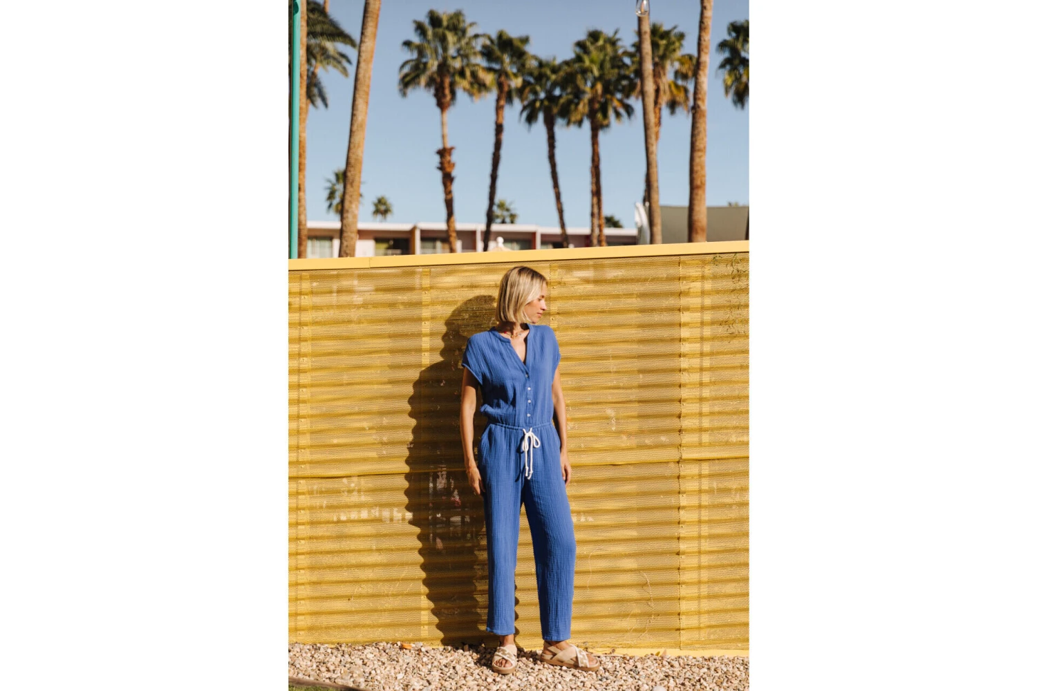 Freeman T. Porter Krisiana Combi Longue Gaze Coton Femme, Dazzling Blue – Image 6