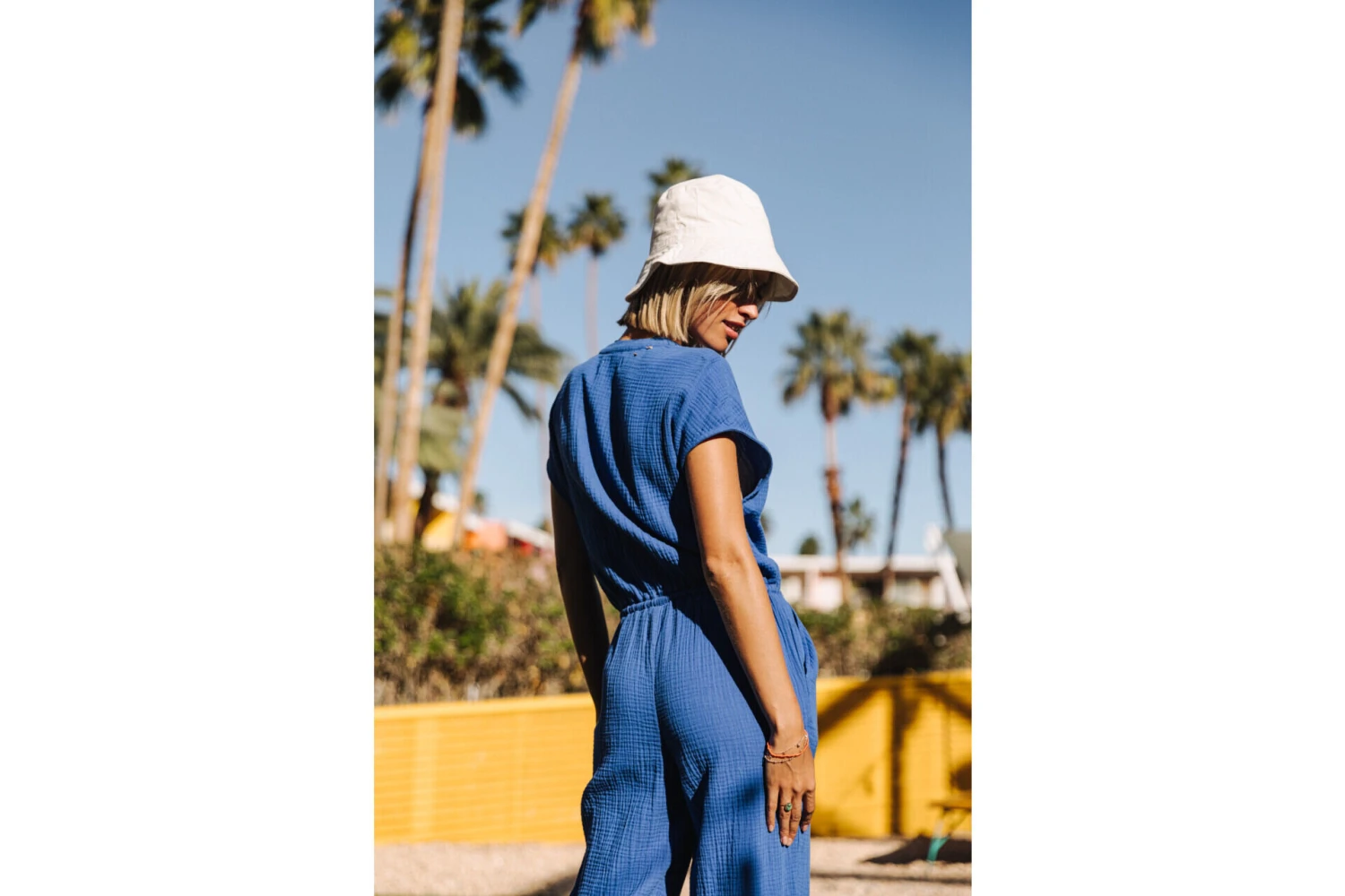 Freeman T. Porter Krisiana Combi Longue Gaze Coton Femme, Dazzling Blue – Image 7