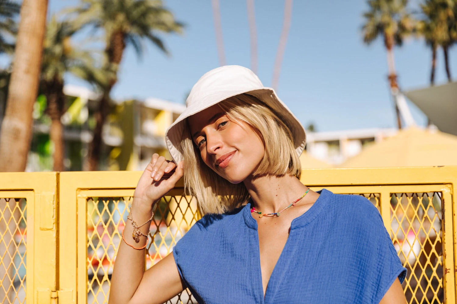 Freeman T. Porter Krisiana Combi Longue Gaze Coton Femme, Dazzling Blue – Image 8