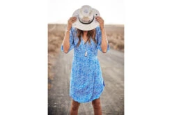 Freeman T. Porter Laurence Pisello Robe Courte Porte-feuille Femme, French Blue