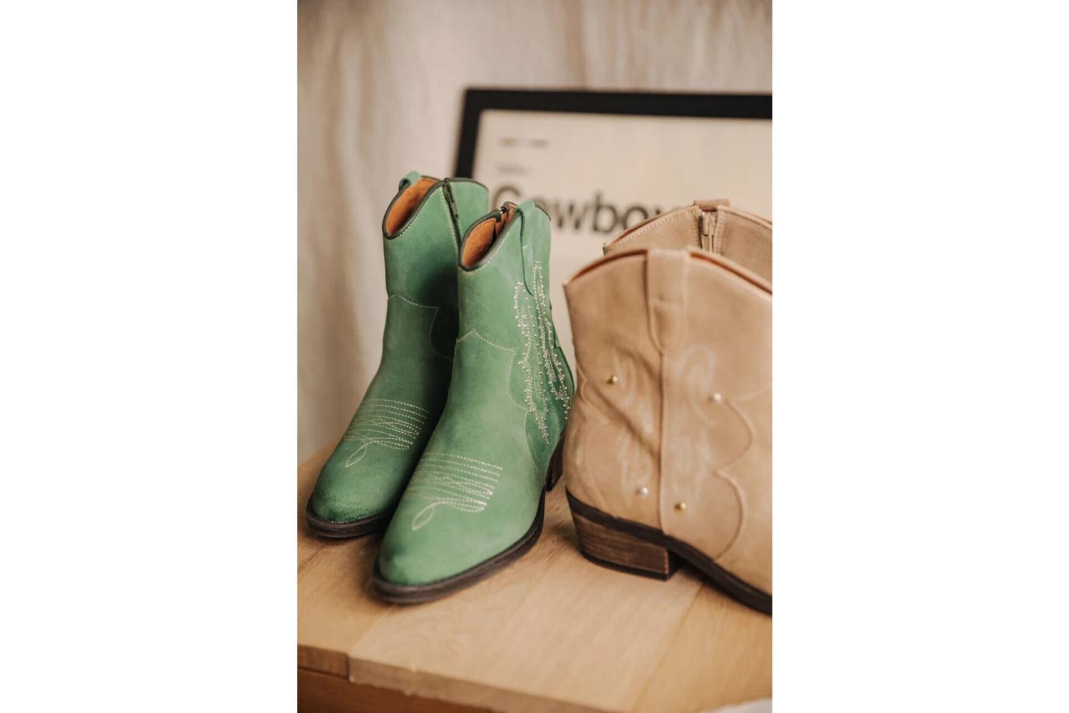 Freeman T. Porter Laurene Suede Boots En Cuir Femme, Sage Green – Image 12