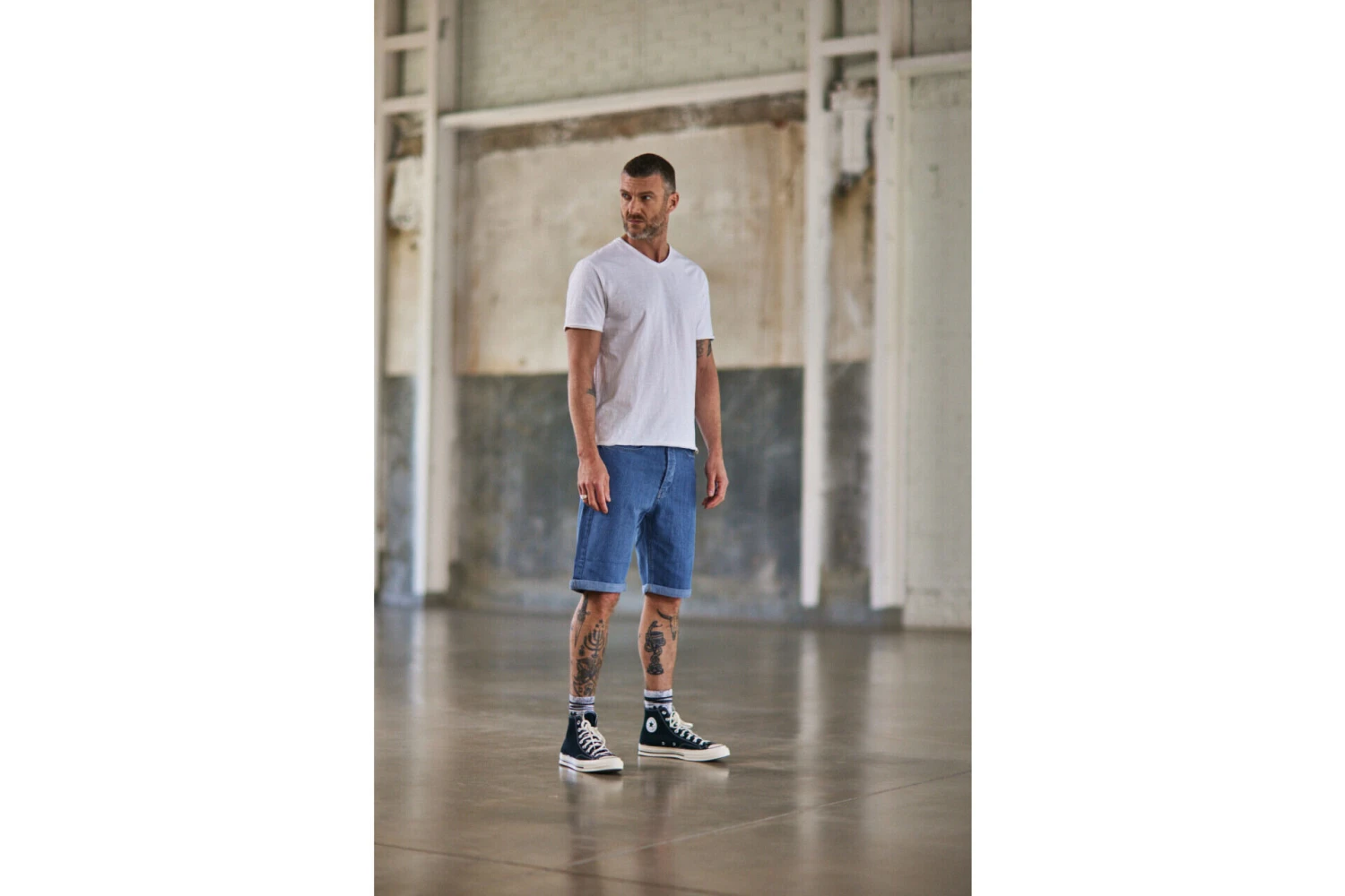 Freeman T. Porter Leandro Kansas T-shirt Col V Homme, Bright White – Image 12