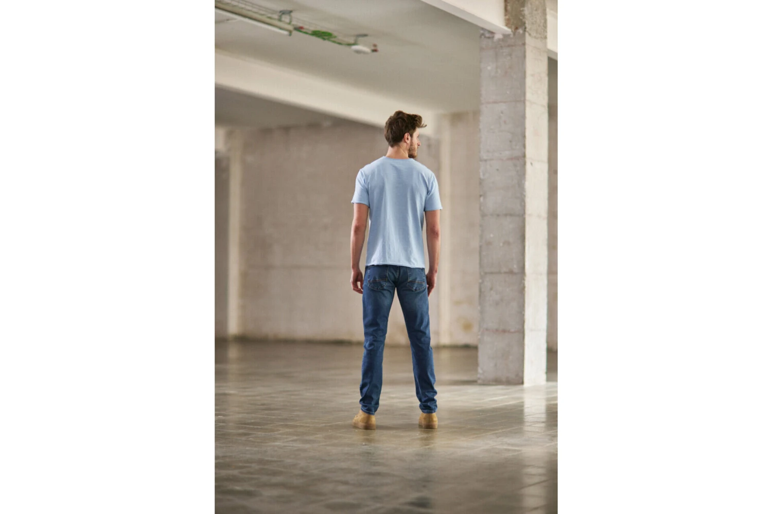 Freeman T. Porter Leandro Kansas T-shirt Col V Homme, Blue Sky – Image 3