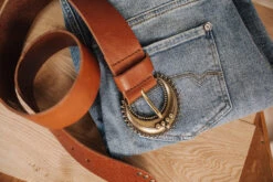 Freeman T. Porter Lenya Ceinture En Cuir Femme, Cognac