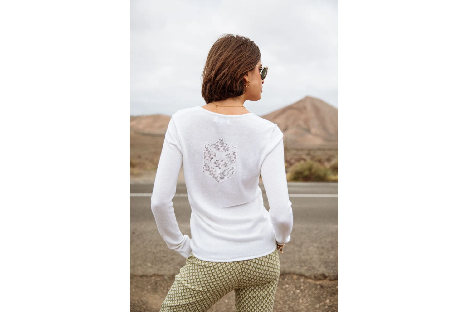 Freeman T. Porter Lorelia Pull Ajusté Col V Femme, White – Image 9